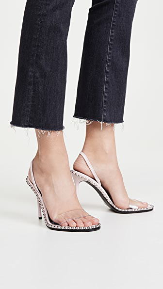 alexander wang clear sandals