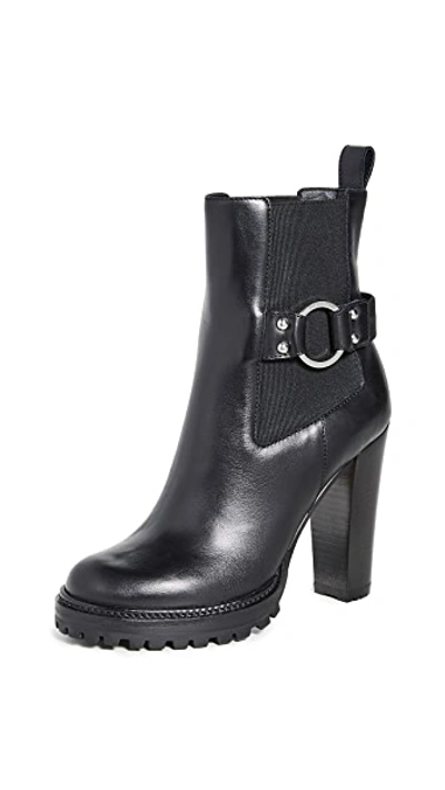 Shop Sergio Rossi Motor Booties In Black