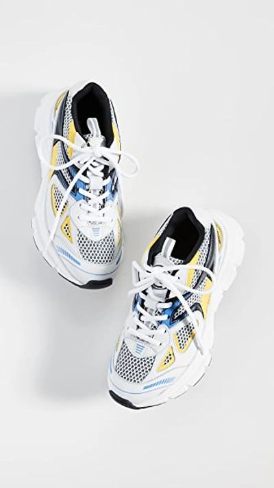 Shop Axel Arigato Marathon Sneakers In Yellow/blue