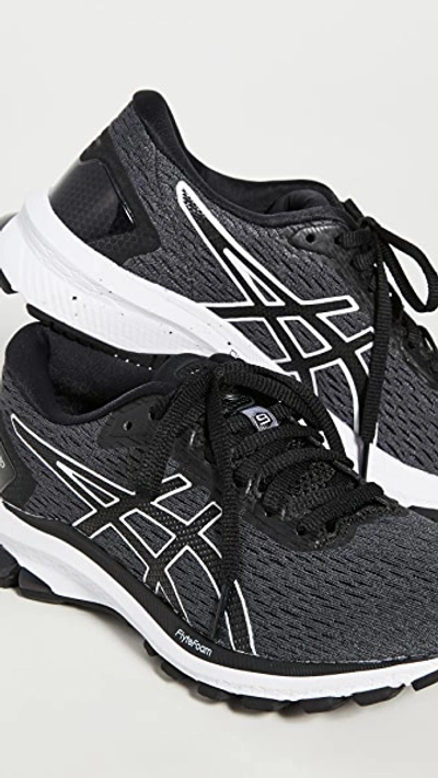 Shop Asics Gt-1000 9 Sneakers In Grey/black