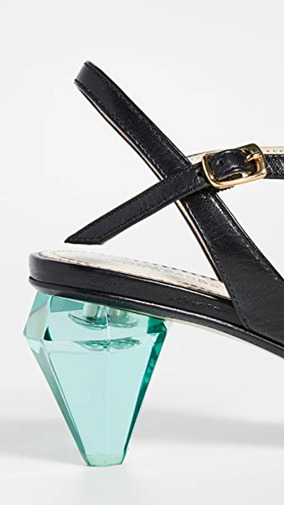 Shop Marc Jacobs The Diamond Heel Slingback In Black