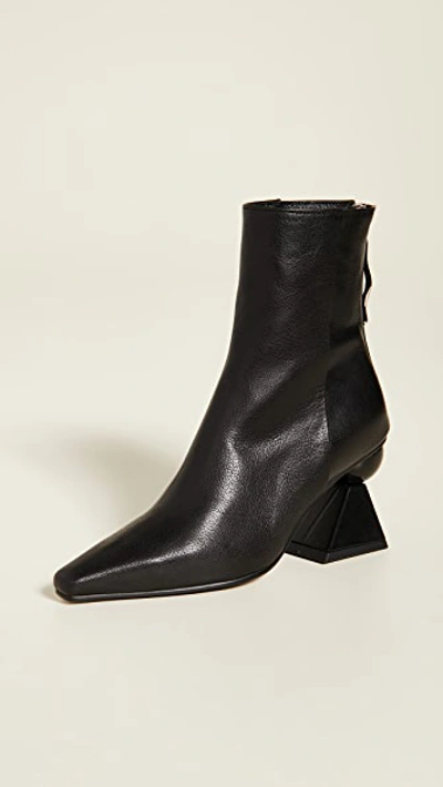 Shop Yuul Yie Amoeba Glam Heel Boots In Black