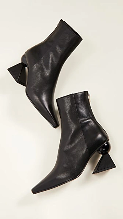Shop Yuul Yie Amoeba Glam Heel Boots In Black