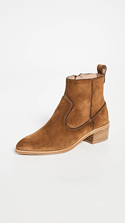 Shop Veronica Beard Tanner Boots In Oak