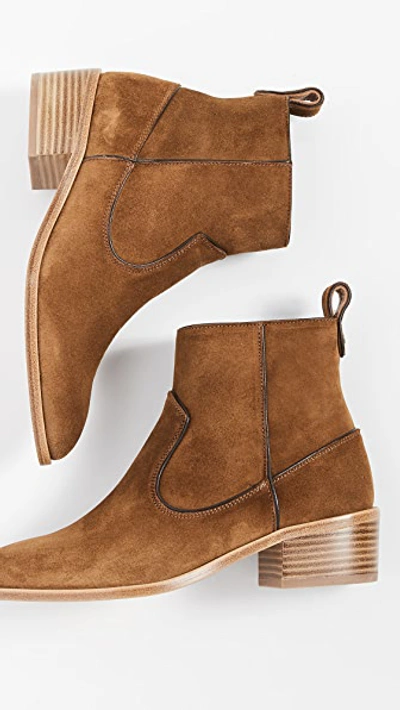 Shop Veronica Beard Tanner Boots In Oak