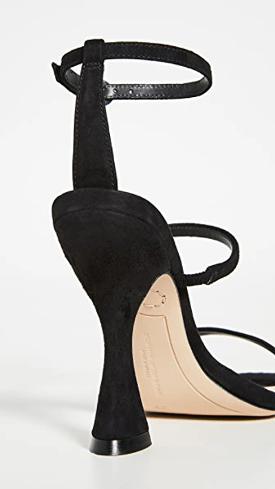 Shop Sophia Webster Rosalind Hourglass Sandals In Black Suede