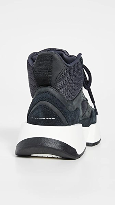 Shop Mm6 Maison Margiela High Top Trainers In Black