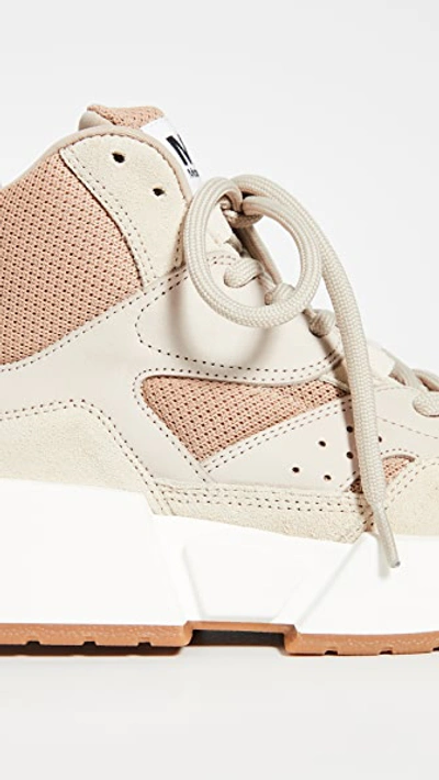 Shop Mm6 Maison Margiela High Top Trainers In White Swan