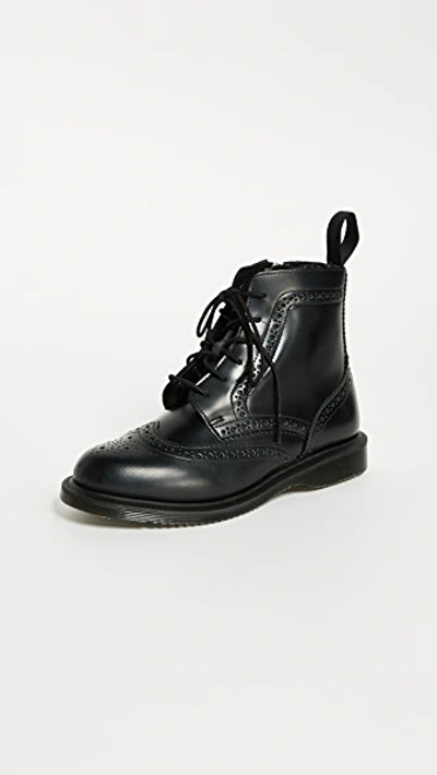 Shop Dr. Martens Delphine Brogue Boots In Black