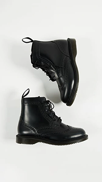 Shop Dr. Martens Delphine Brogue Boots In Black