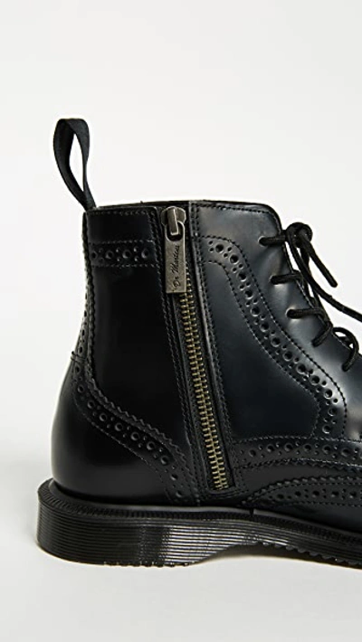 Shop Dr. Martens Delphine Brogue Boots In Black