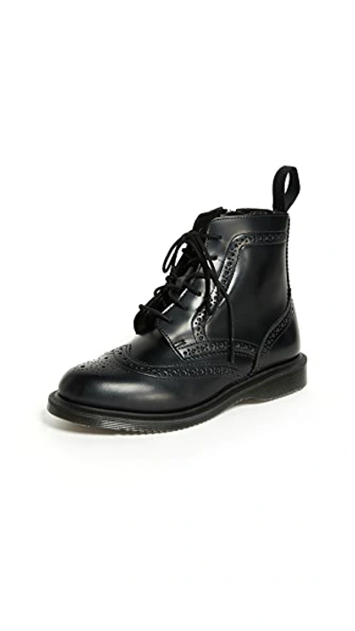 Shop Dr. Martens Delphine Brogue Boots In Black