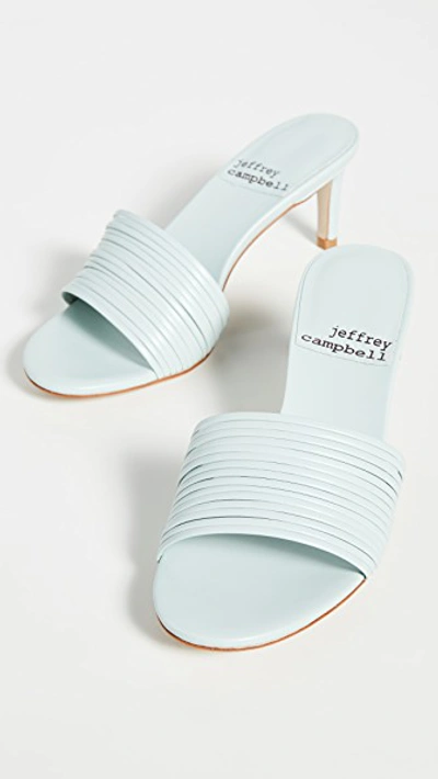 Shop Jeffrey Campbell Kacey Mules In Baby Blue