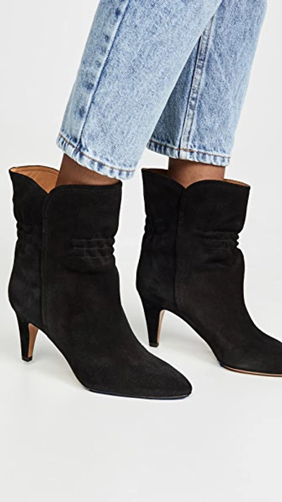 Shop Isabel Marant Dedie Booties In Black