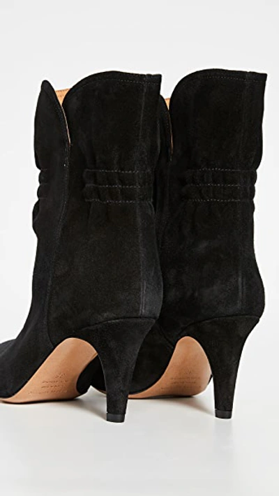 Shop Isabel Marant Dedie Booties In Black