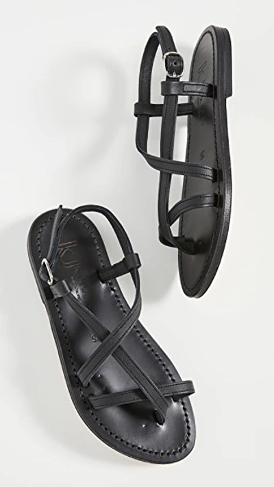 Shop Kjacques Muse Sandals In Pul Noir
