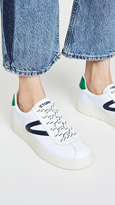 Shop Tretorn Hayden Sneakers In Vintage White/night/green