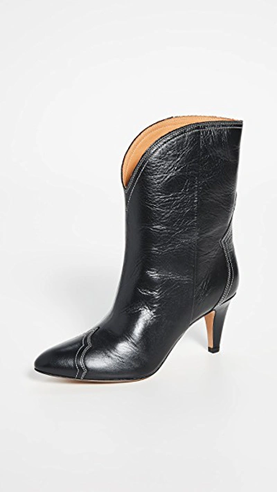 Shop Isabel Marant Dythey Boots In Black