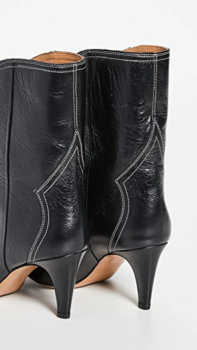 Shop Isabel Marant Dythey Boots In Black