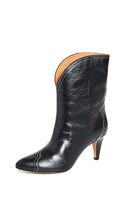 Shop Isabel Marant Dythey Boots In Black