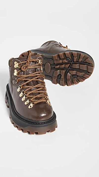 Shop Simon Miller High Tracker Boots In Chocolate