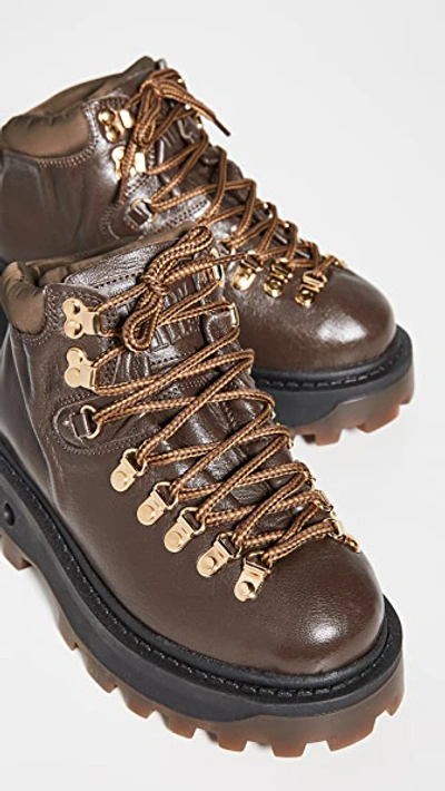 Shop Simon Miller High Tracker Boots In Chocolate