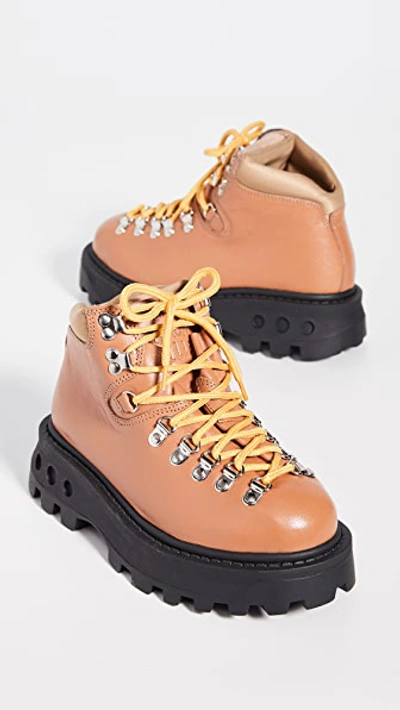 Shop Simon Miller High Tracker Boots In Toffee