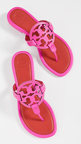 tory burch red flip flops