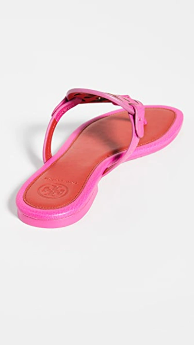 Tory Burch Miller Leather Thong Sandals In Blu