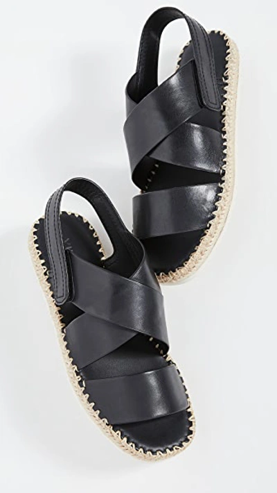 Shop Vince Tenison Sandals In Black