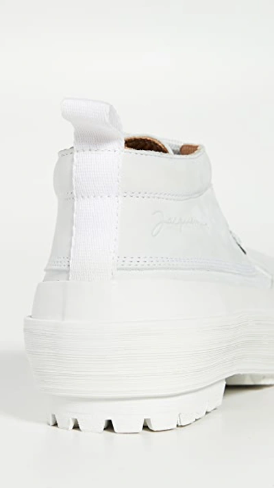 Shop Jacquemus Les Meuniers Boots In White