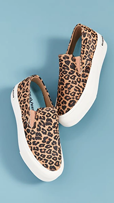 Shop Seavees Baja Platform Mulholland Sneakers In Leopard