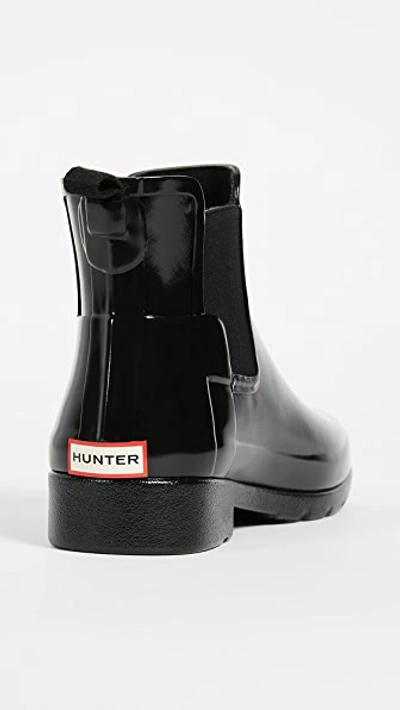 Shop Hunter Original Refined Chelsea Booties In Black