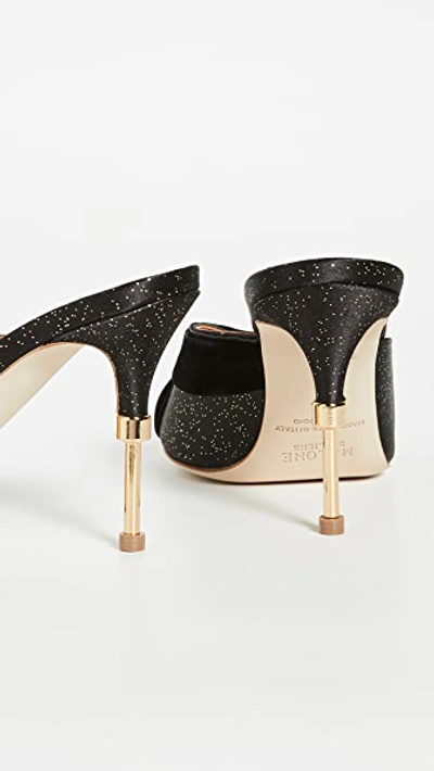 Shop Malone Souliers Paige Mules 85mm In Black Gold/black