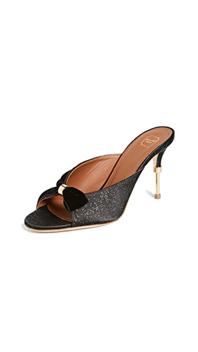 Shop Malone Souliers Paige Mules 85mm In Black Gold/black