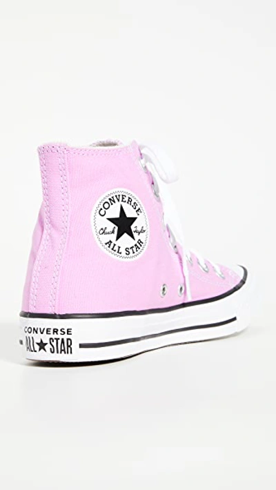 Shop Converse Chuck Taylor All Star Seasonal High Top Sneakers In Peony Pink