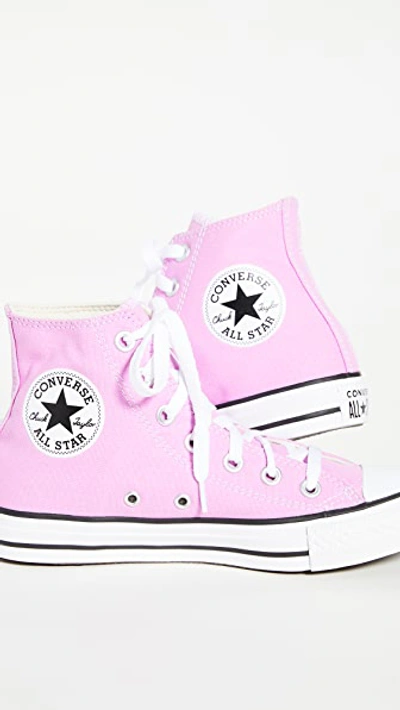 Shop Converse Chuck Taylor All Star Seasonal High Top Sneakers In Peony Pink