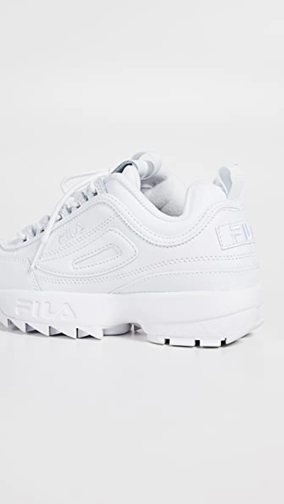 Fila Disruptor Ii Premium Sneakers White/white/white In White/white/white