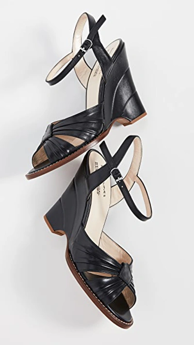 Shop Marc Jacobs Sofia Loves: The Wedge Sandals In Black