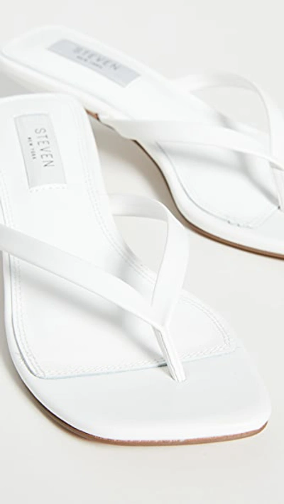 Shop Steven Tippie Sandals In White Leather
