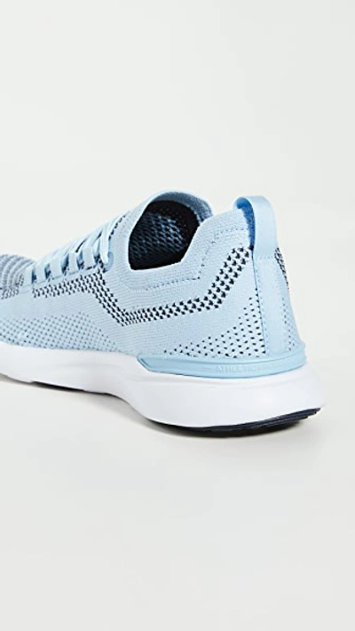 Shop Apl Athletic Propulsion Labs Techloom Breeze Sneakers In Ice Blue/midnight/white