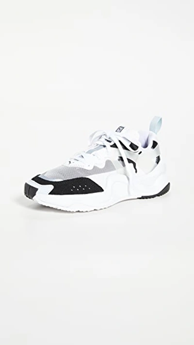 Shop Puma Rise Sneakers In  Black/ White