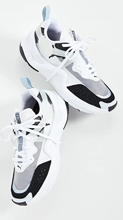 Shop Puma Rise Sneakers In  Black/ White