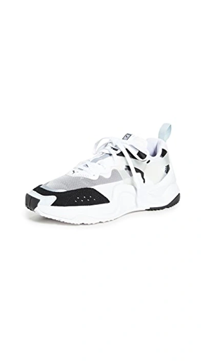 Shop Puma Rise Sneakers In  Black/ White