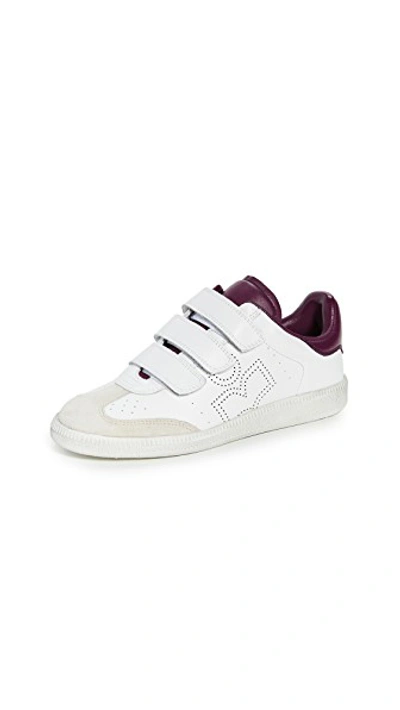 Shop Isabel Marant Beth Sneakers In Purple