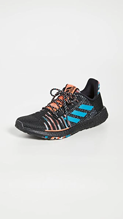 Shop Adidas Originals X Missoni Pulseboost Hd Sneakers In Core Black/white/active Orange