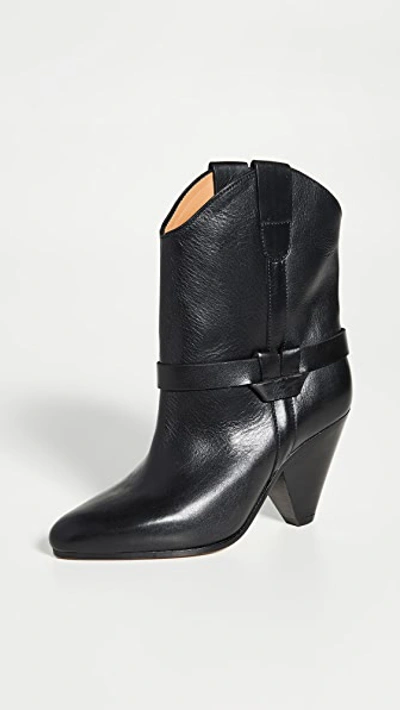 Shop Isabel Marant Deane Boots In Black