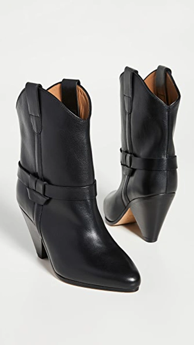 Shop Isabel Marant Deane Boots In Black