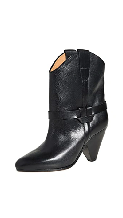 Shop Isabel Marant Deane Boots In Black