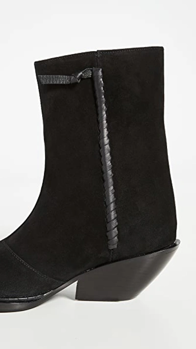 Shop Acne Studios Suede Ankle Booties In Black